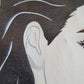 Amerikanischer Pop Art, Mischtechnik auf Papier, Graffiti - Portrait