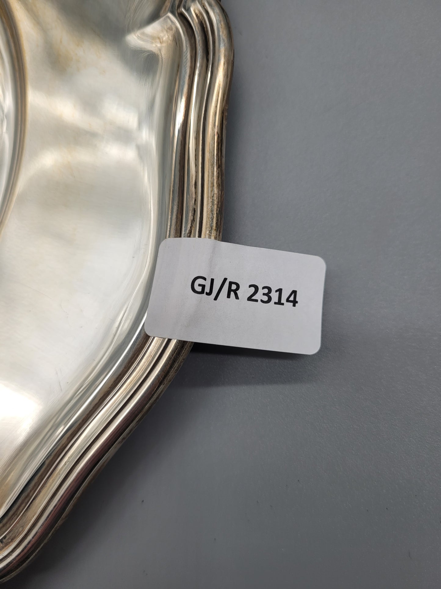 Antiker 830er Silberteller von AHC