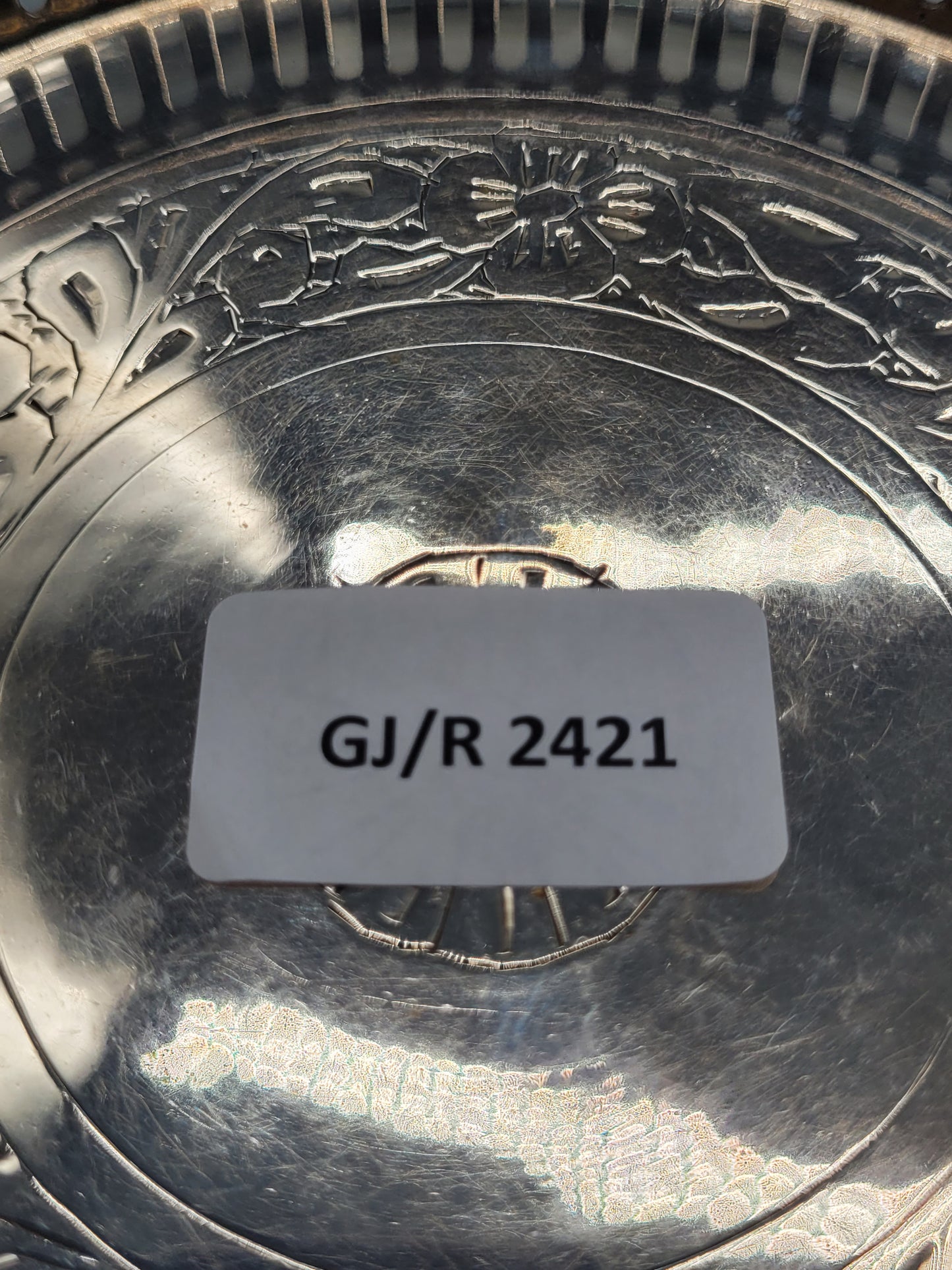 Antikes versilbertes Tablet Silber Selten um 1920 JH