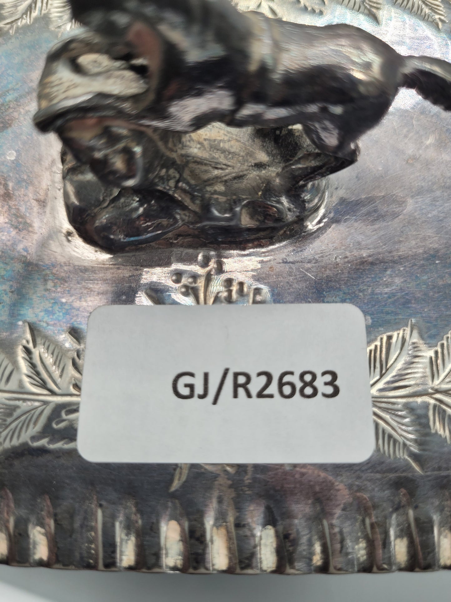 Englische Meistermarke Große Zuckerdose mit Löwenhenkeln