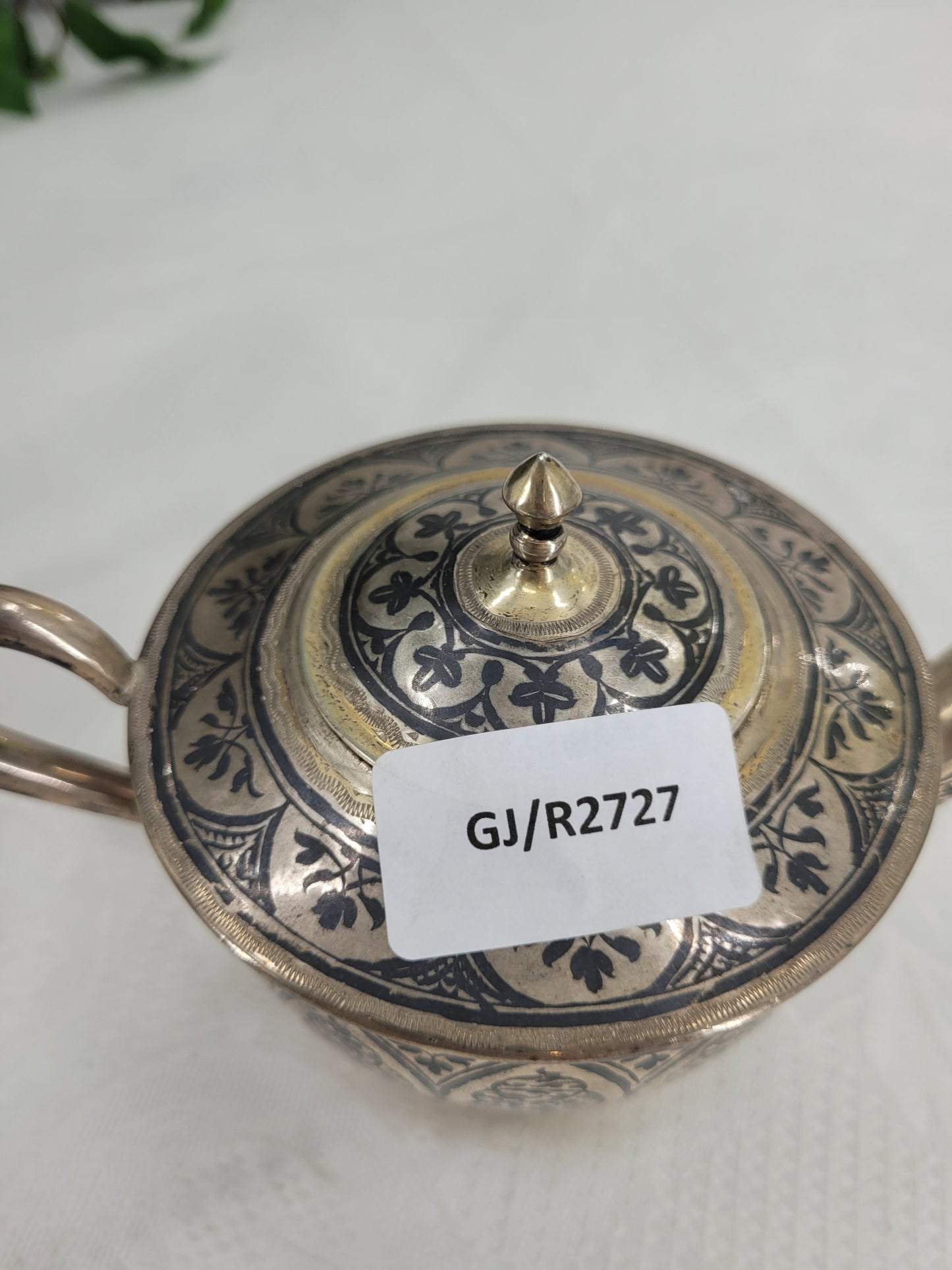 Osteuropäische Meistermarke, 875er Silber, Innen vergoldet Teeservice