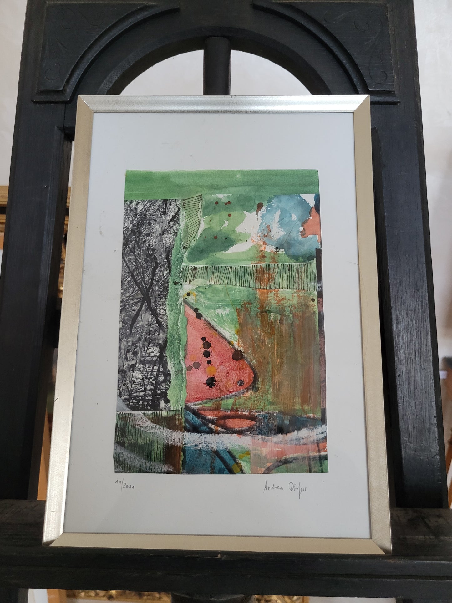 Andrea Dörfers (XX) Original Mischtechnik Komposition Chaos