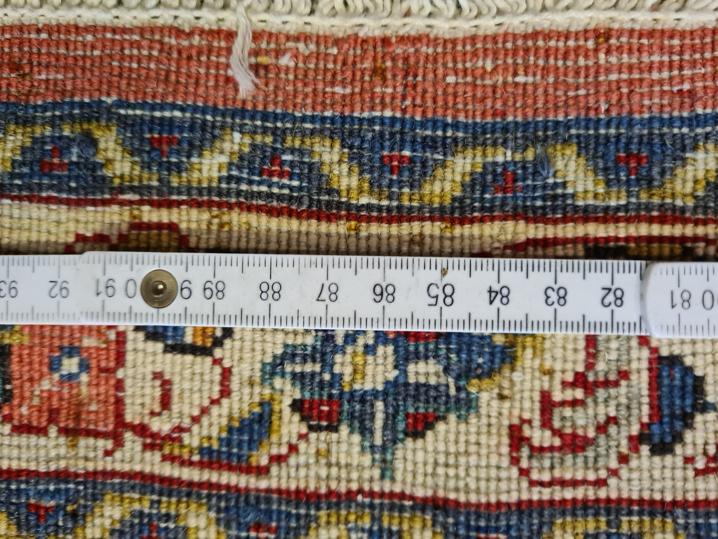 Feiner Handgeknüpfter Perser Sarough Orientteppich mit Blumen-Motiv 133X65cm