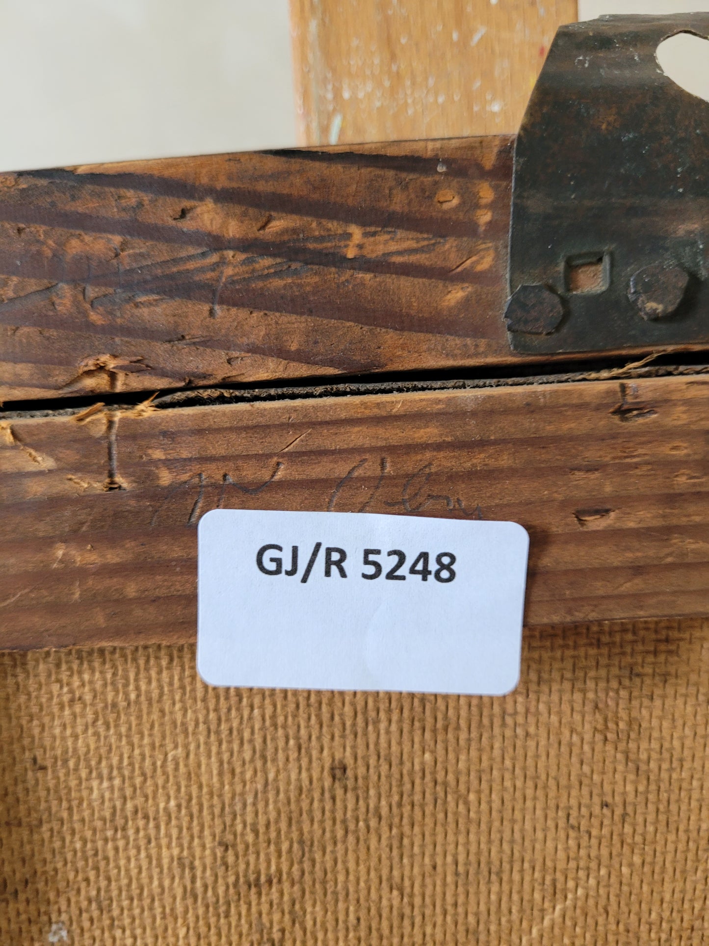 Europäische Schule (XX) Porträt Gemälde eines Mannes 45x35 cm