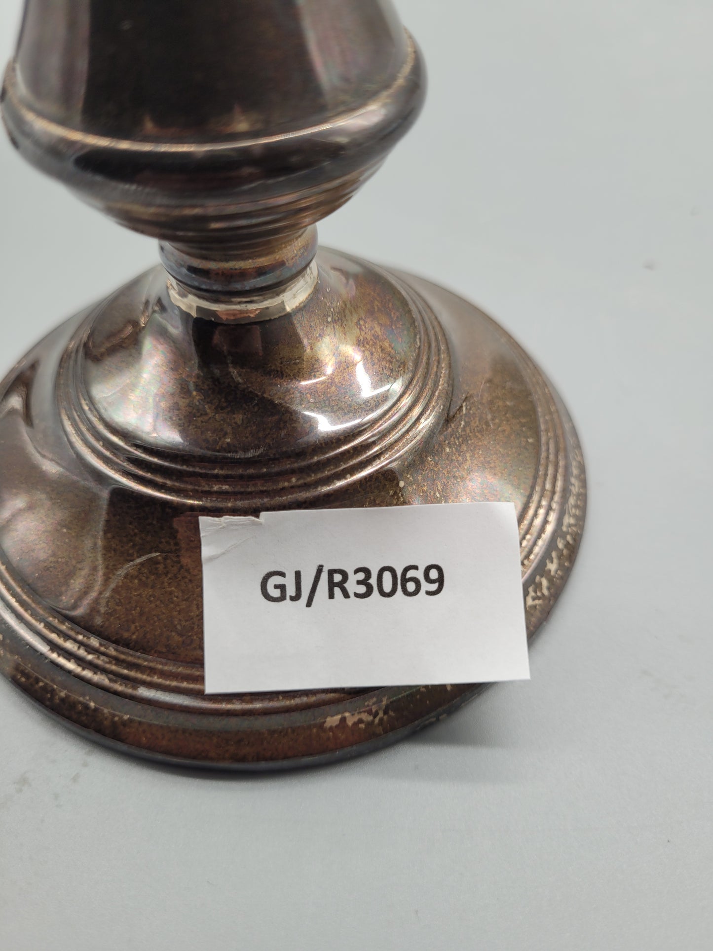 Englische Meistermarke B & C Zwei 925 Sterling Silber Kerzenhalter-/ständer