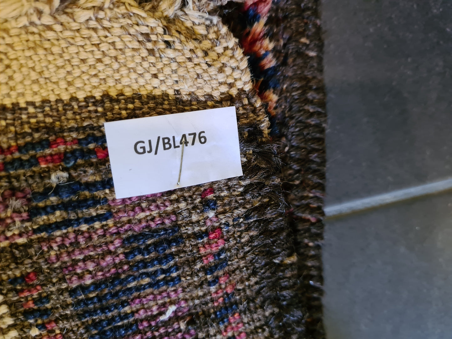 Antiker Handgeknüpfter Belutsch Art Deco Orientteppich 186x133cm