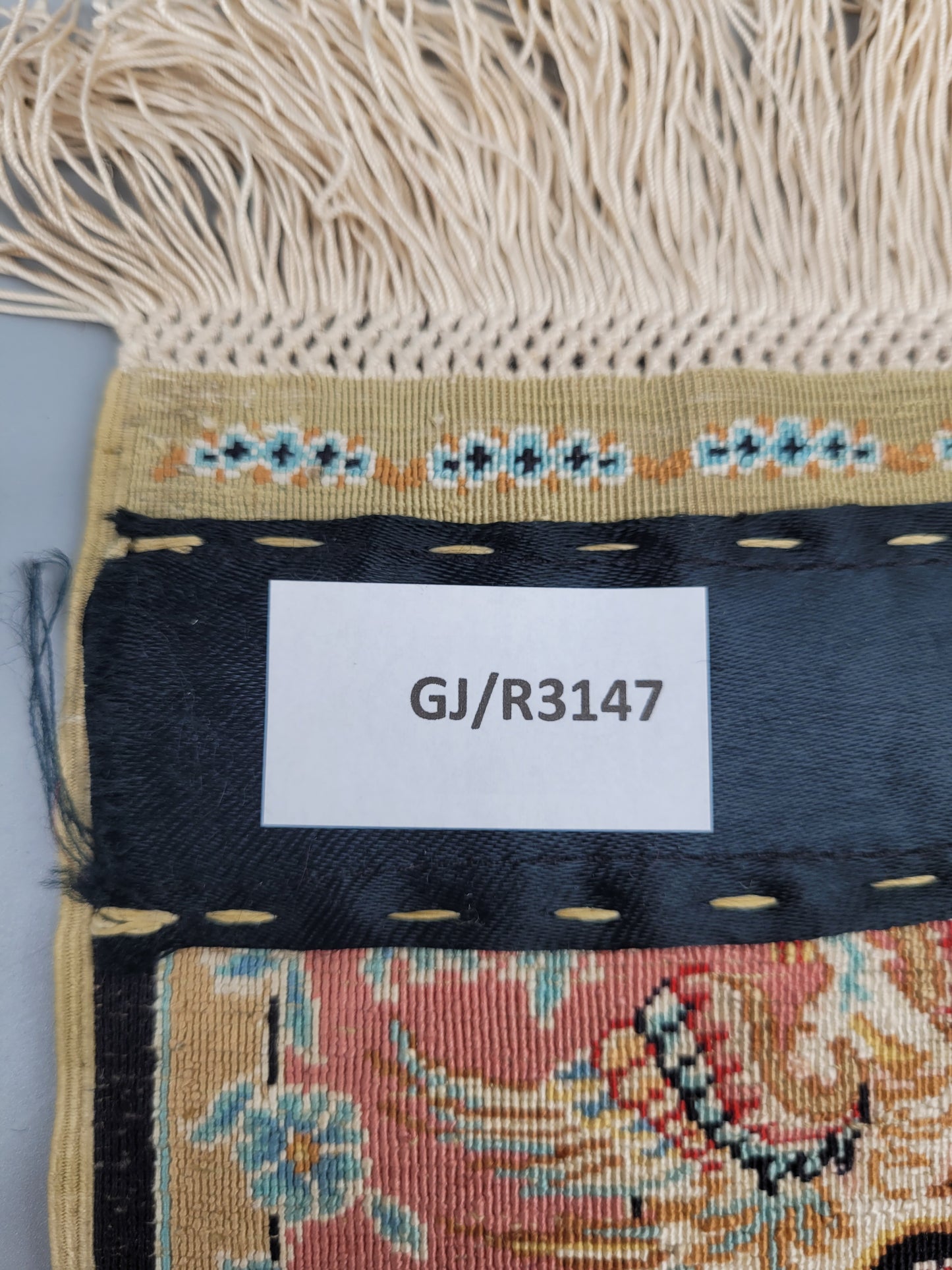 Sehr feiner Handgeknüpfter Orientteppich Hereke Özipek 45x32cm