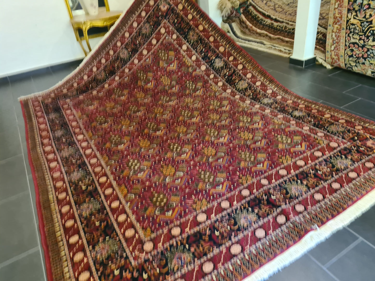 Handgeknüpfter Perser Meshad Orientteppich 344x260cm