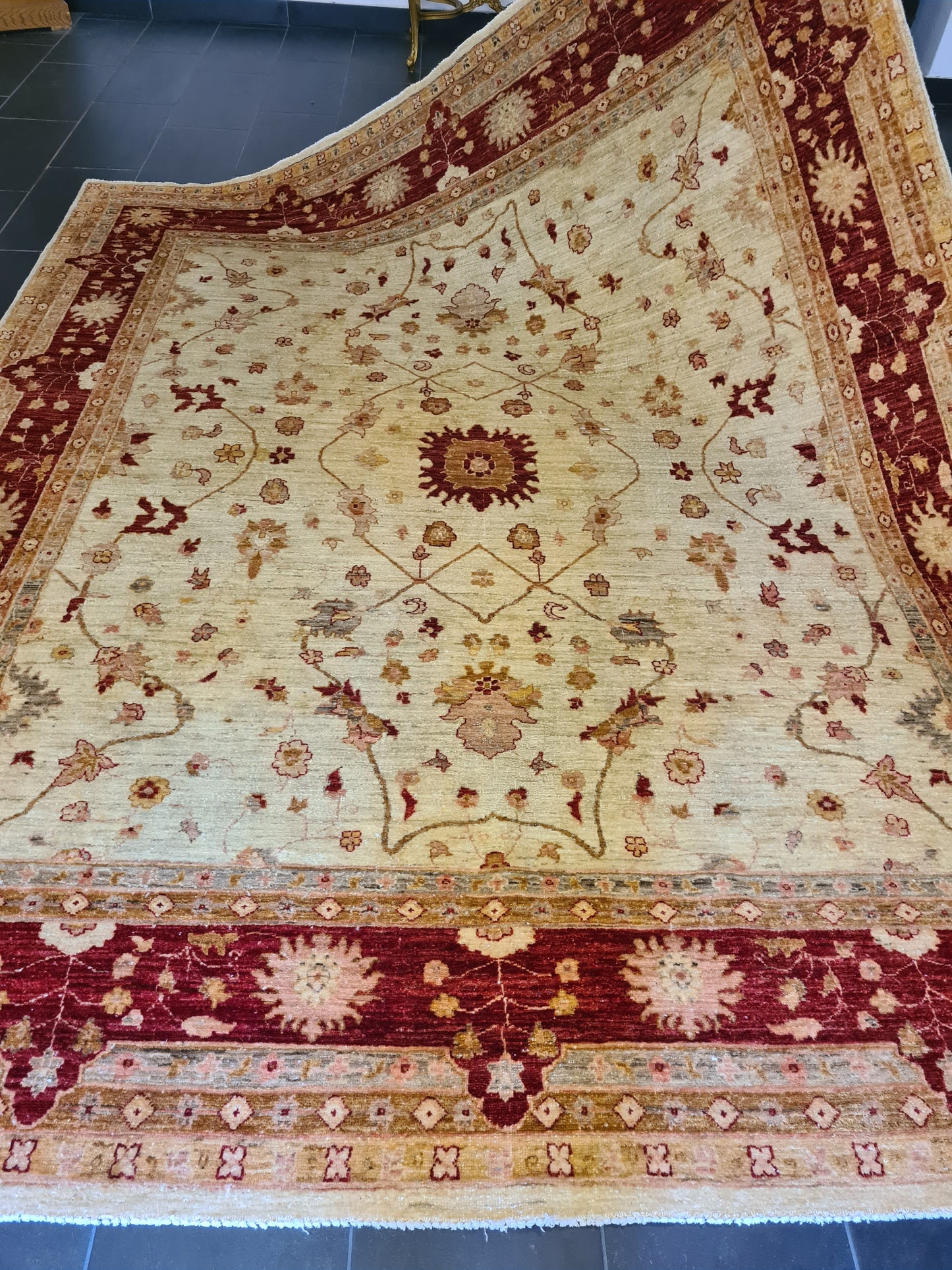 Palast-Teppich Handgeknüpfter Ziegler Mahal Orientteppich 295x250cm