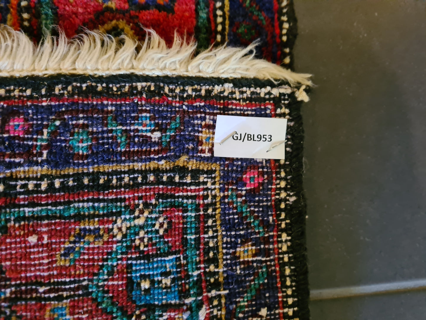 Antiker Handgeknüpfter Senneh Bidjar Perserteppich Orientteppich 147x124cm