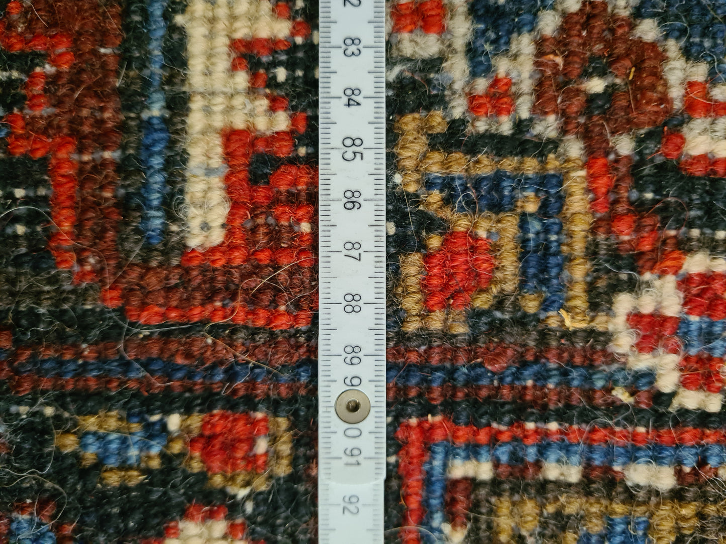 Antiker Handgeknüpfter Teppich Heris Orientteppich 295x215cm