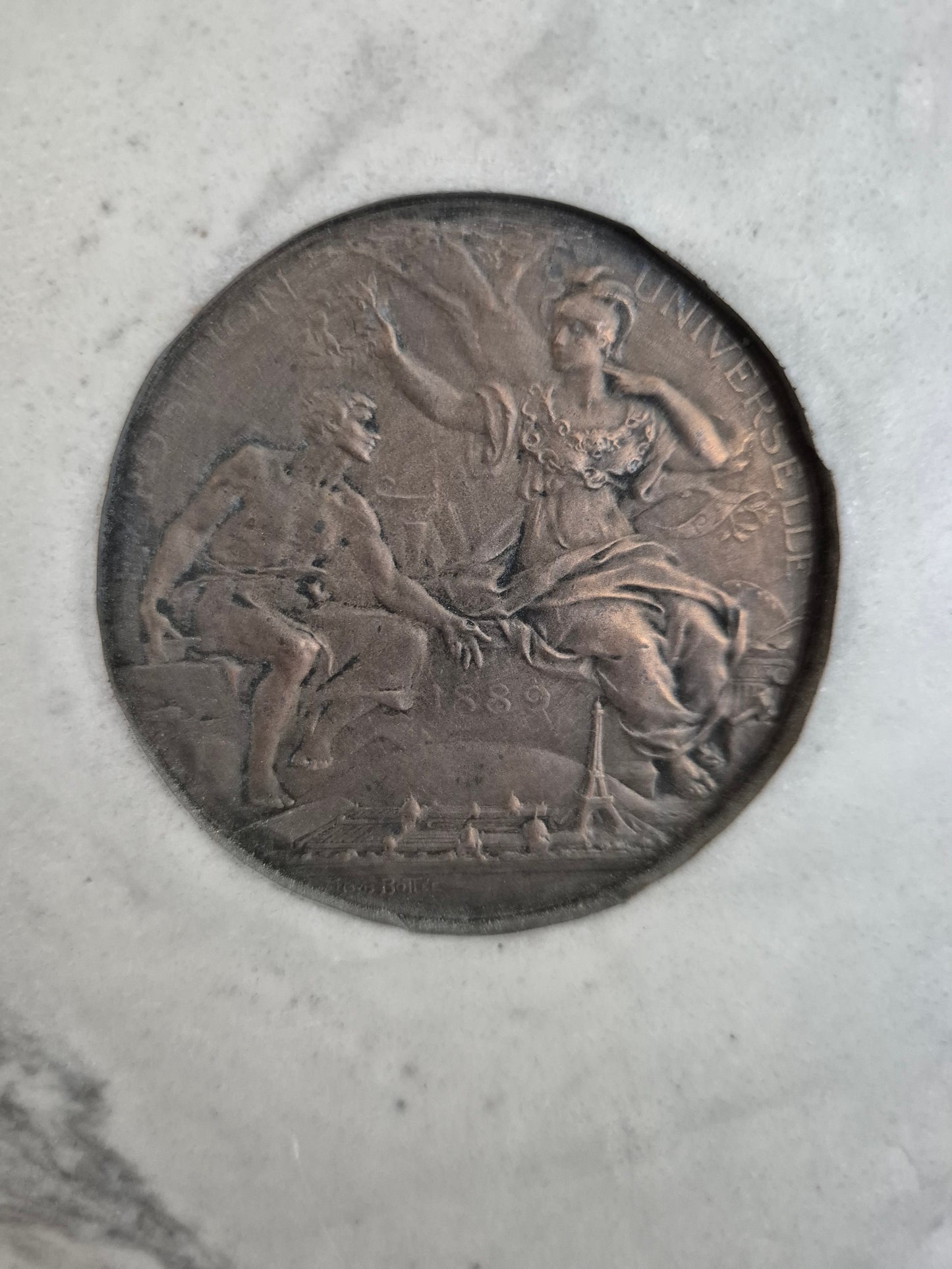 Louis-Alexandre BOTTÉE (1852-1940) Marmor Relief Young Beautie