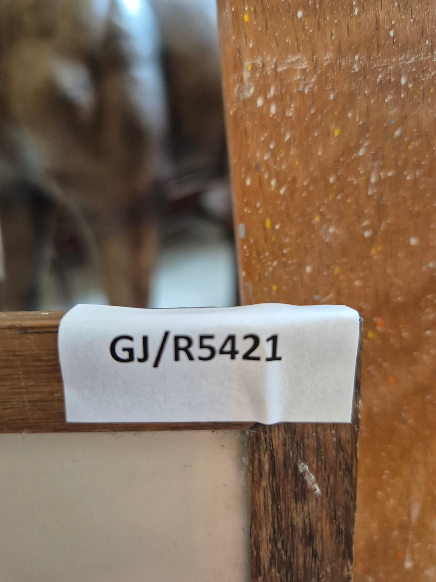 Eva Held 1946 Aquarell Mädchen beim Sammeln von Samen 32x27,5 cm