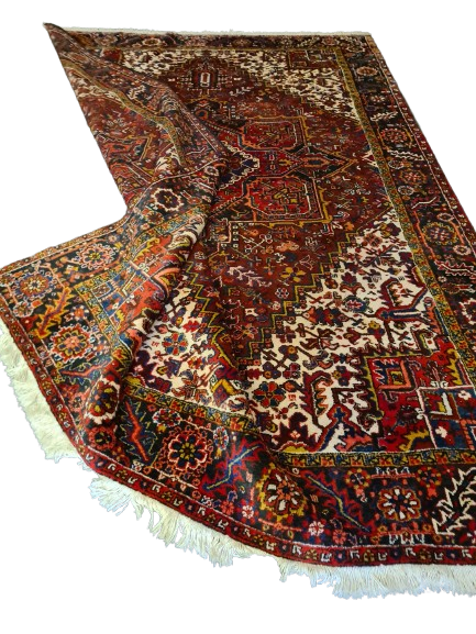 Perserteppich Orientteppich Handgeknüpfter Heris Teppich 340x240cm