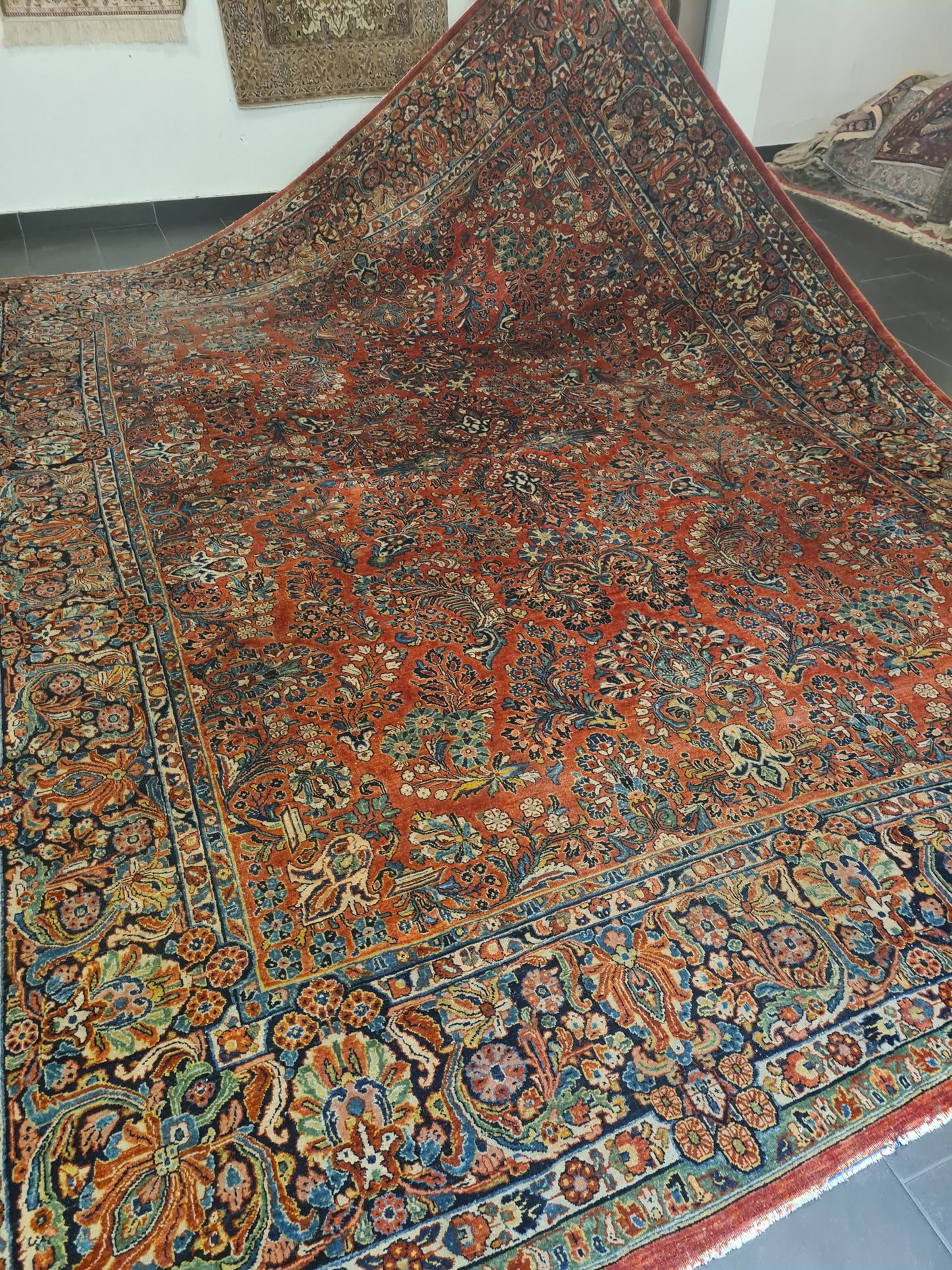 Perser Orientteppich US Sarough Reimport Handgeknüpft 420x310cm