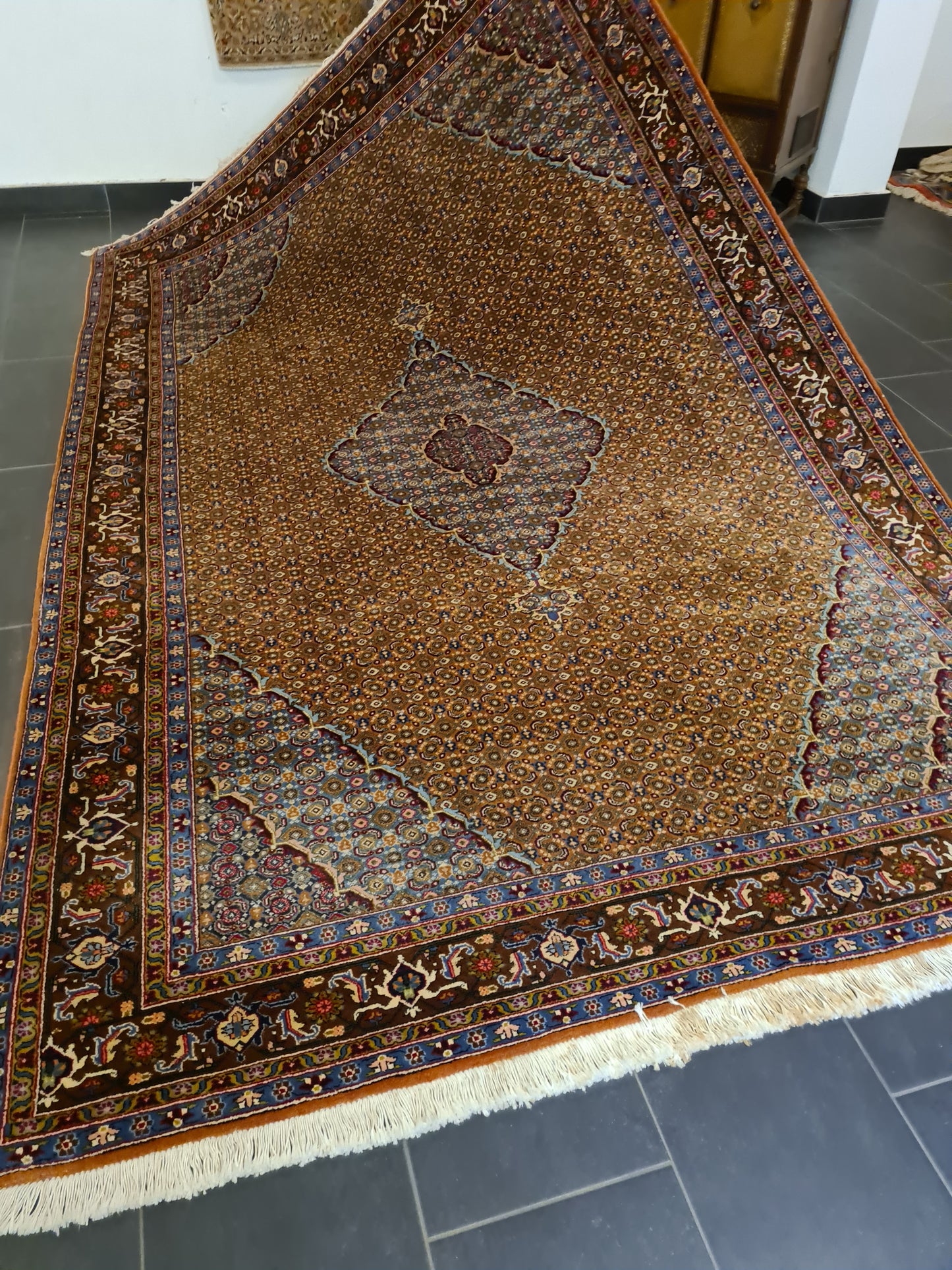 Perserteppich Orientteppich Handgeknüpfter Teppich Täbris 303x198cm