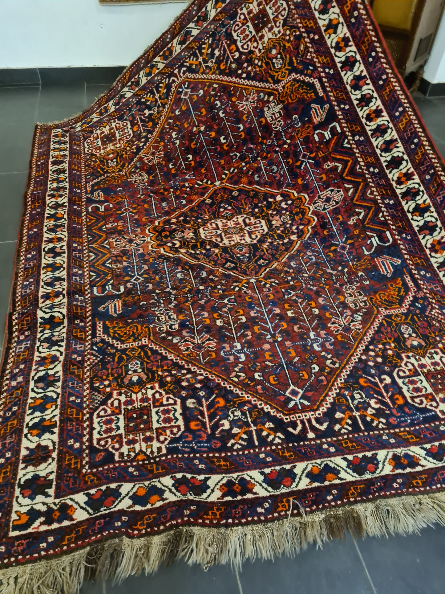 Perserteppich Orientteppich Handgeknüpfter Ghashghai Shiraz 250x185cm