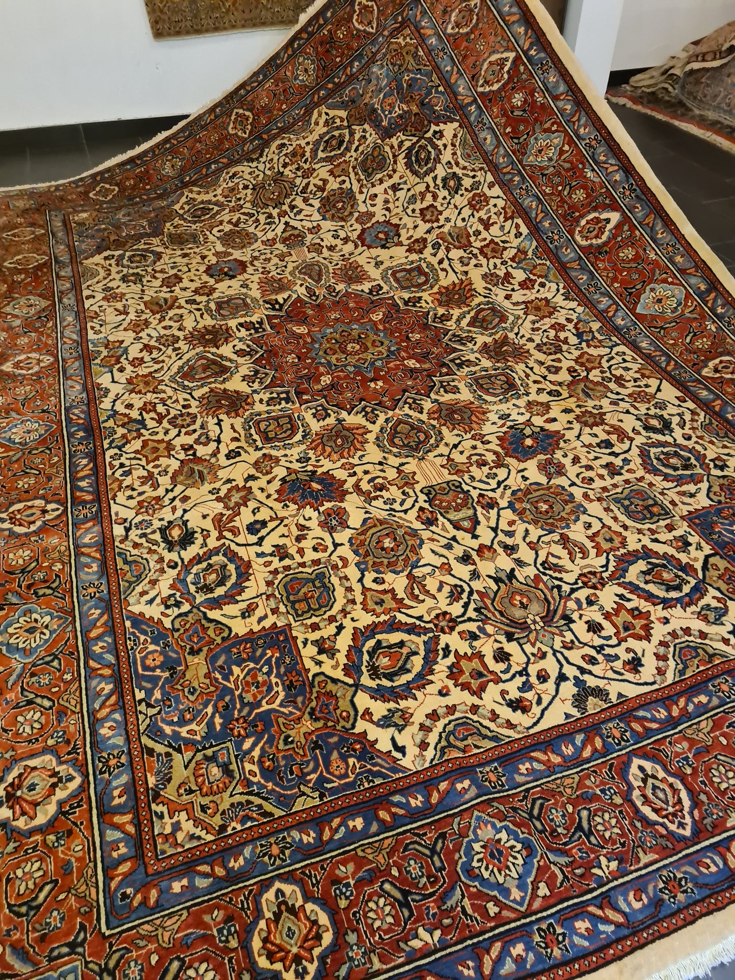 Perserteppich Orientteppich Handgeknüpfter Sarough Royal 386x272cm