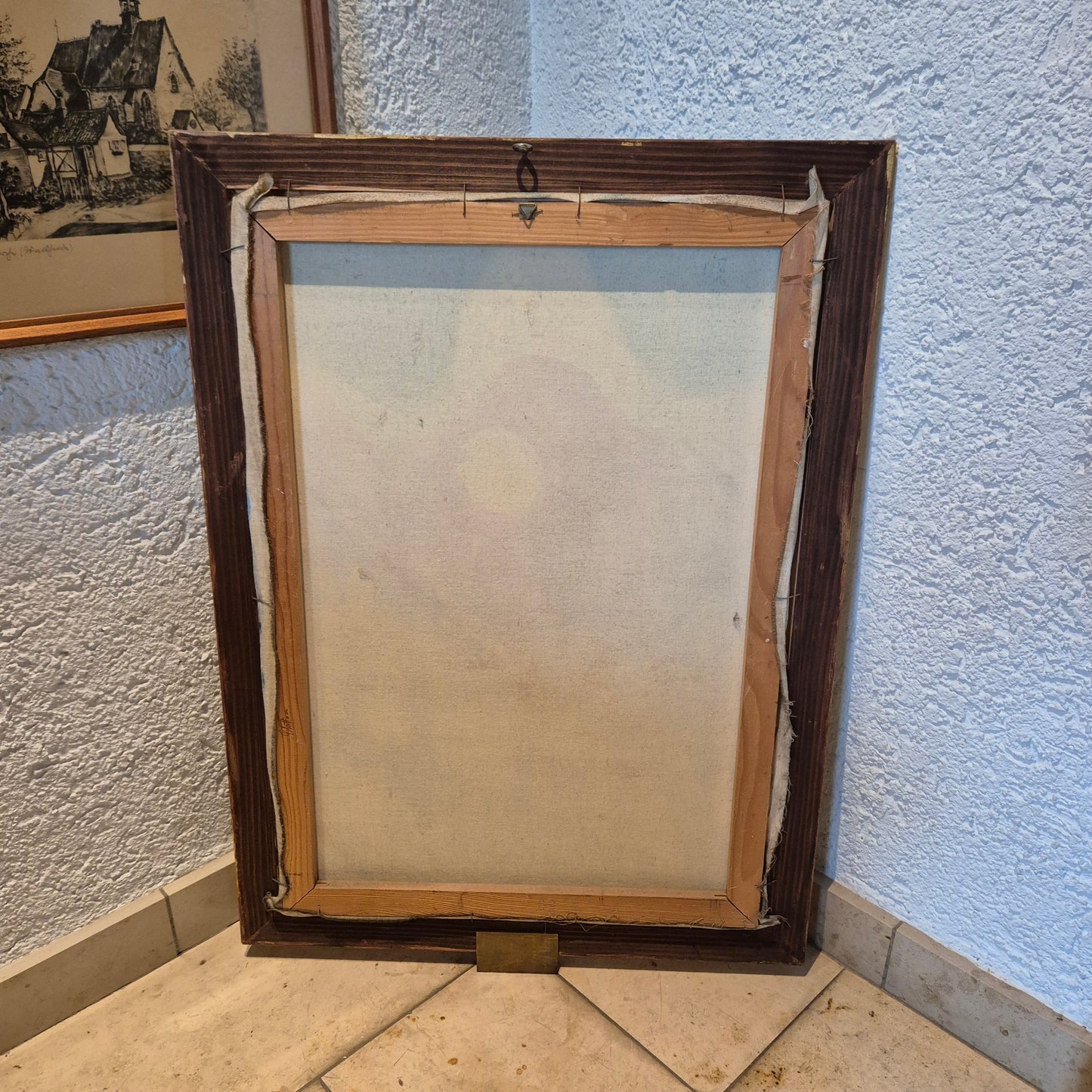 Ernst Arnold Bauer (XX) Ölgemälde Mischtechnik Die Schöpfung 86x61cm