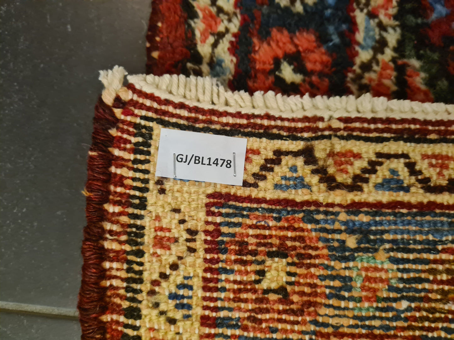 Perserteppich Orientteppich Handgeknüpfter Teppich Hamedan Läufer 254x82cm