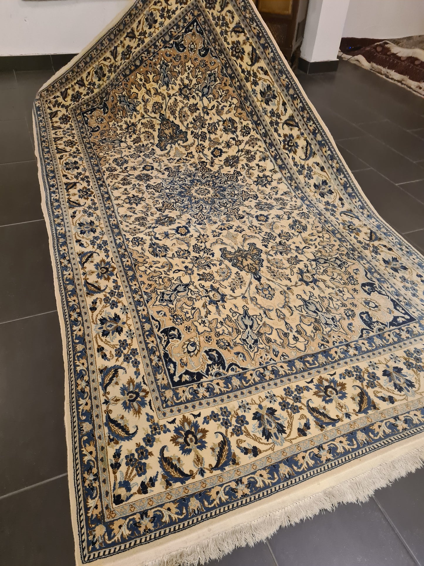 Perserteppich Orientteppich Handgeknüpfter Tepppich Nain 9La 290x158cm