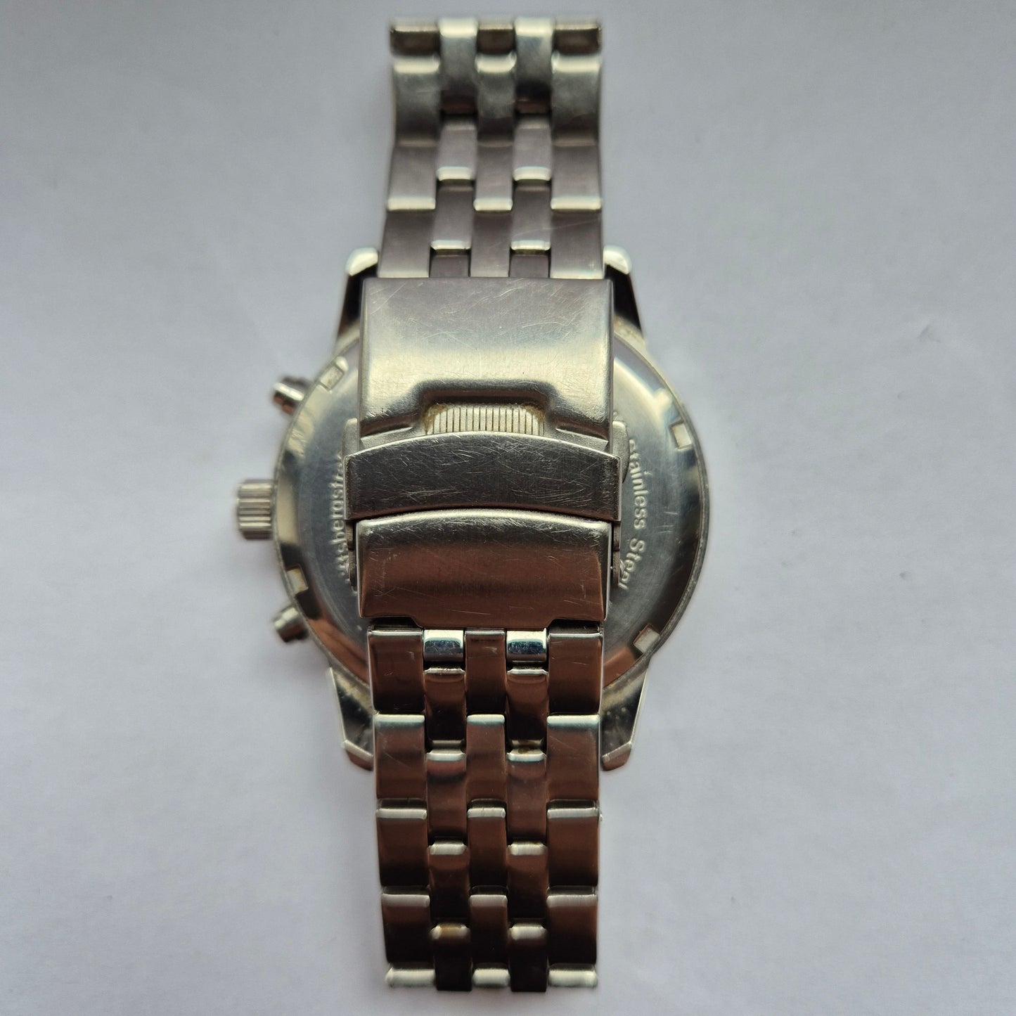 Sportliche Herrenarmbanduhr – Chronograph in Edelstahl