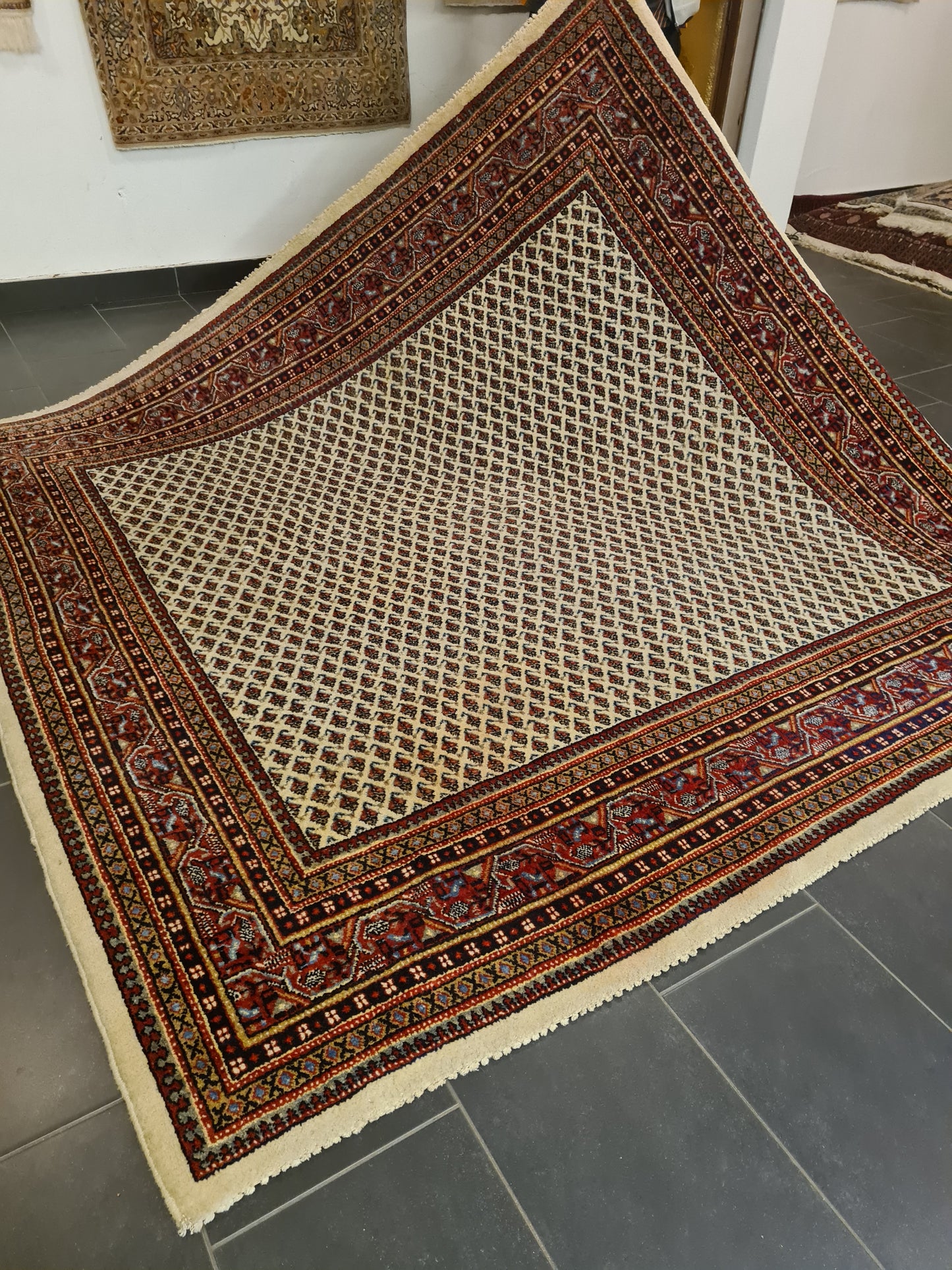 Perserteppich Orientteppich Handgeknüpfter Teppich Sarough Mir 220x220cm