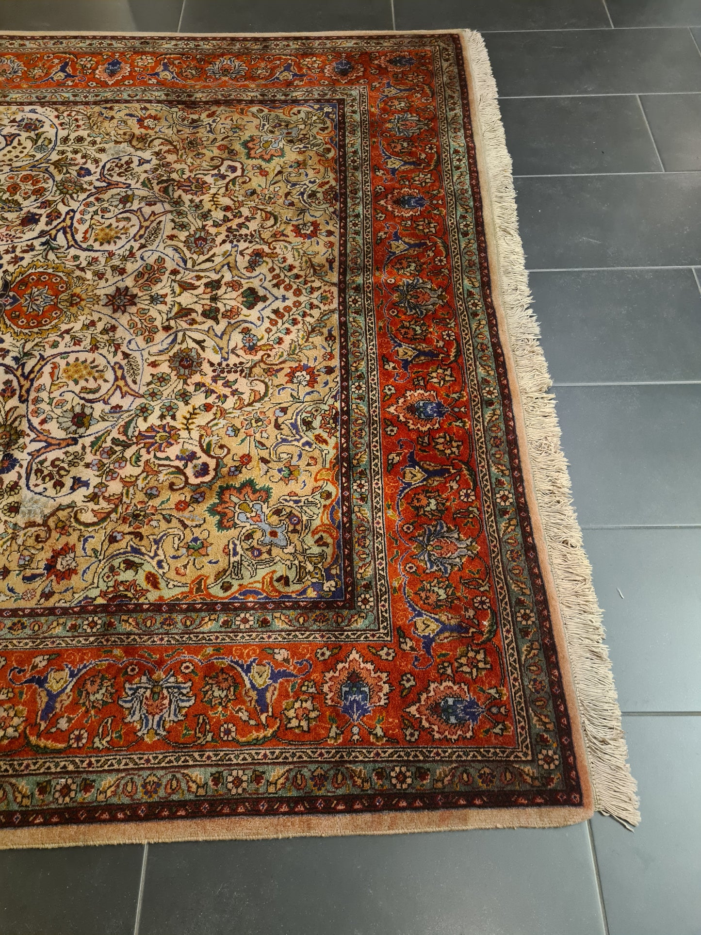 Perserteppich Orientteppich Handgeknüpfter Teppich Täbris 310x200cm