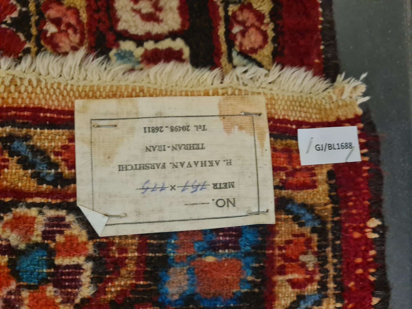 Perserteppich Orientteppich Handgeknüpfter Teppich Malaya antik 153x117cm