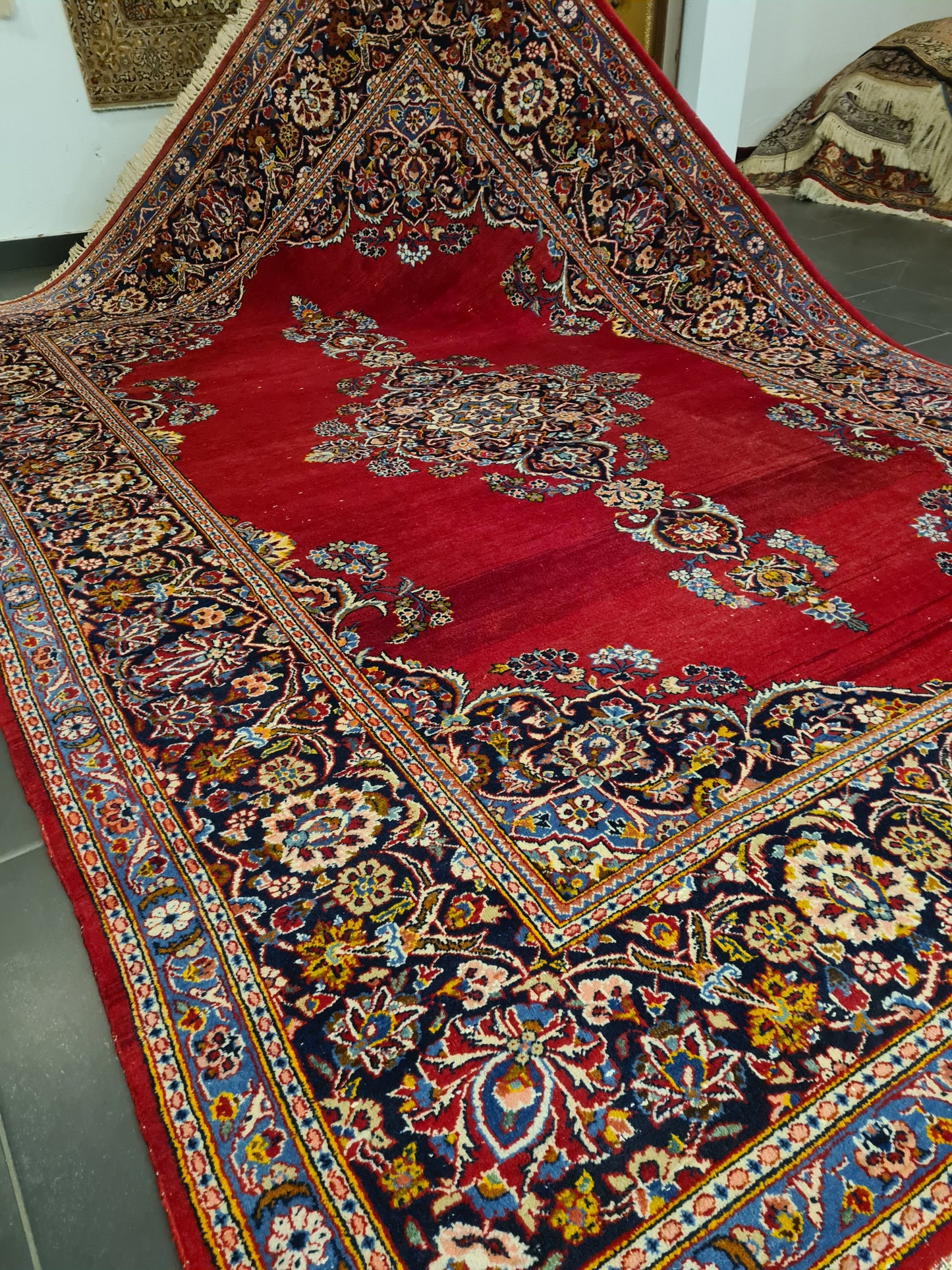 Perserteppich Orientteppich Handgeknüpfter Teppich Keshan Royal 326x233cm