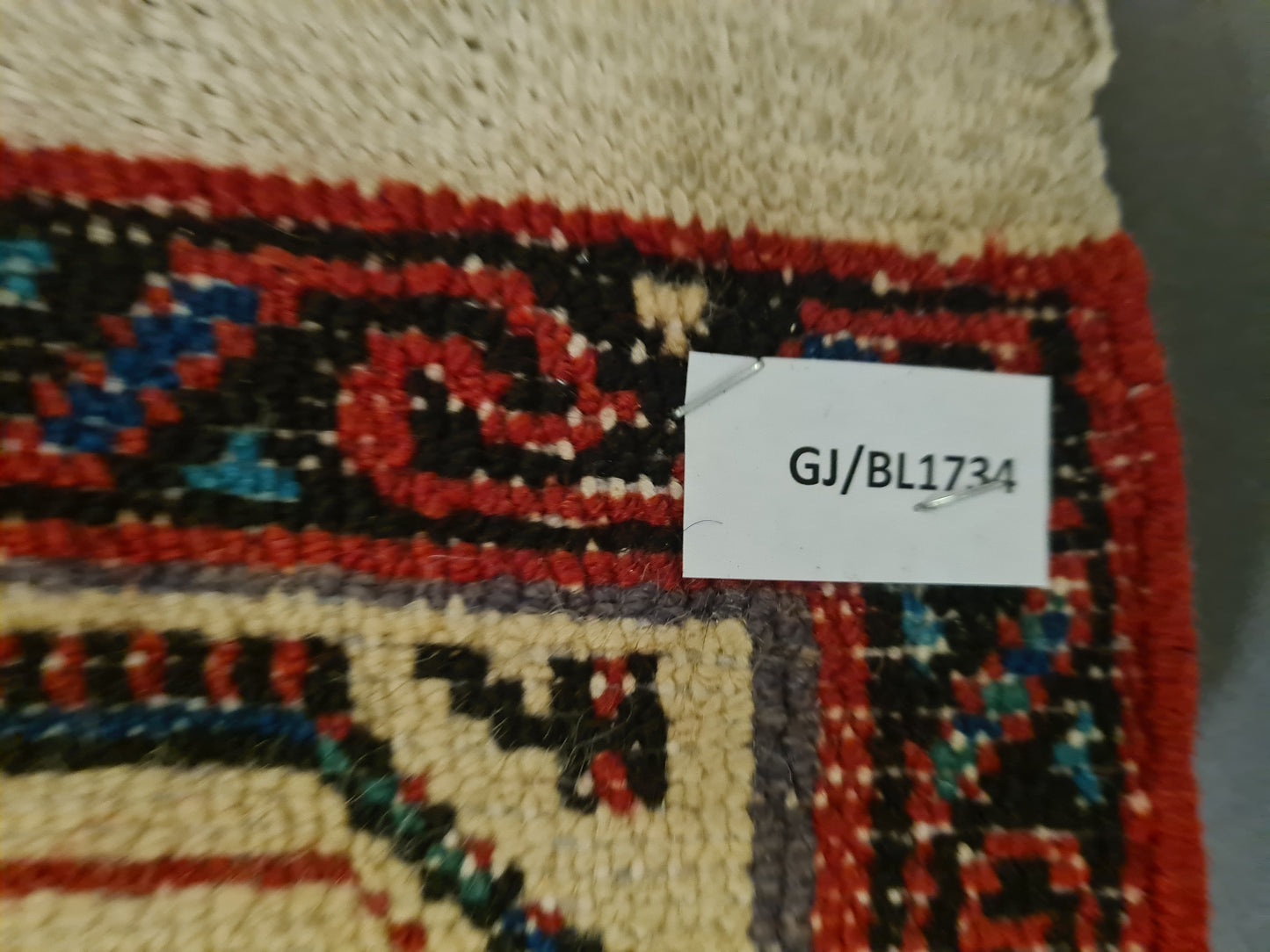 Perserteppich Orientteppich Handgeknüpfter Teppich Sarough Läufer 257x83cm