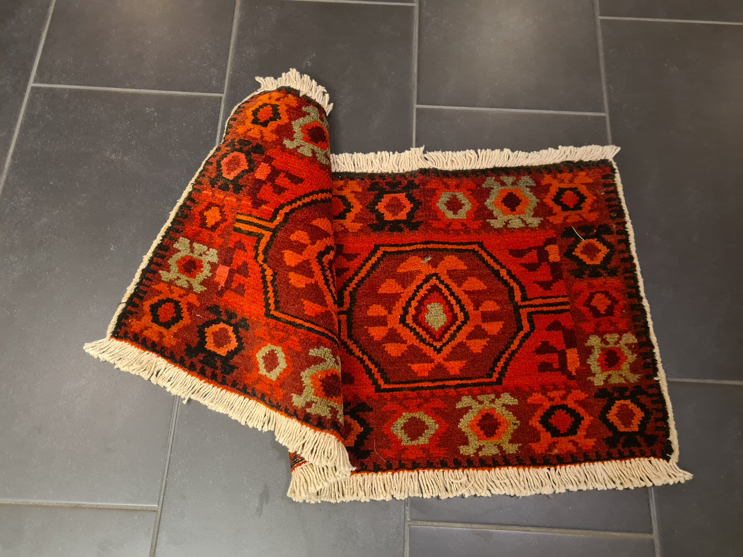 Perserteppich Orientteppich Handgeknüpfter Teppich Kasak fein 95x45cm