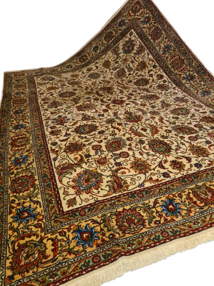 Perserteppich Orientteppich Handgeknüpfter Teppich Täbris Jugendstil 395x312cm