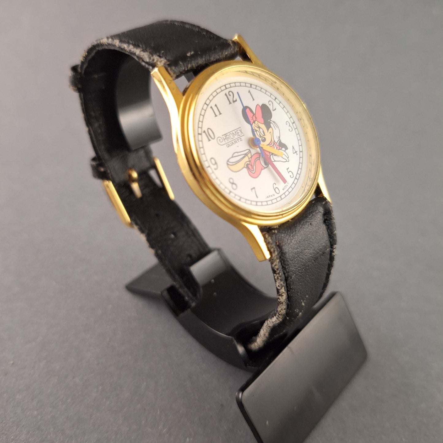 Chromex Damenarmbanduhr mit Minnie-Maus-Motiv Vintage-Look