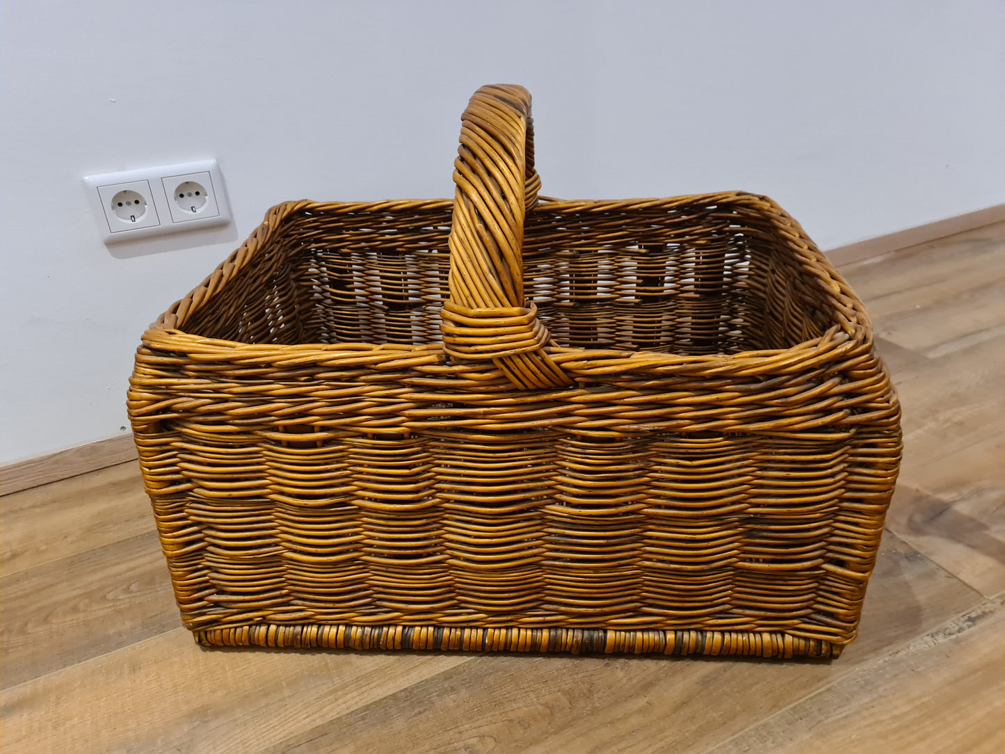 Bauernstil Rattan Korb Weidenkorb geflochten