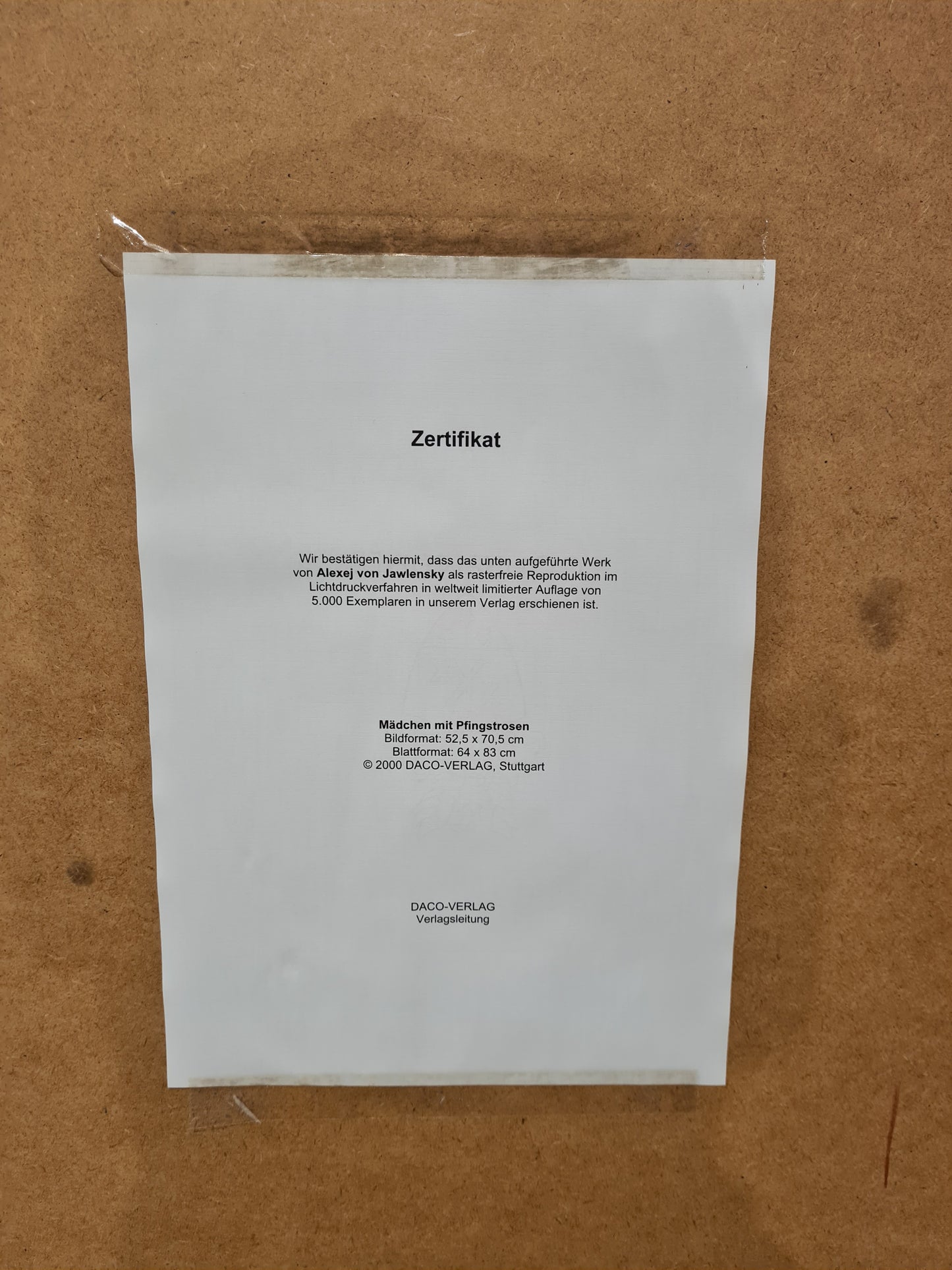 Mädchen mit Pfingstrosen Alexej von Jawlensky Kunstdruck Gemälde 83x64cm