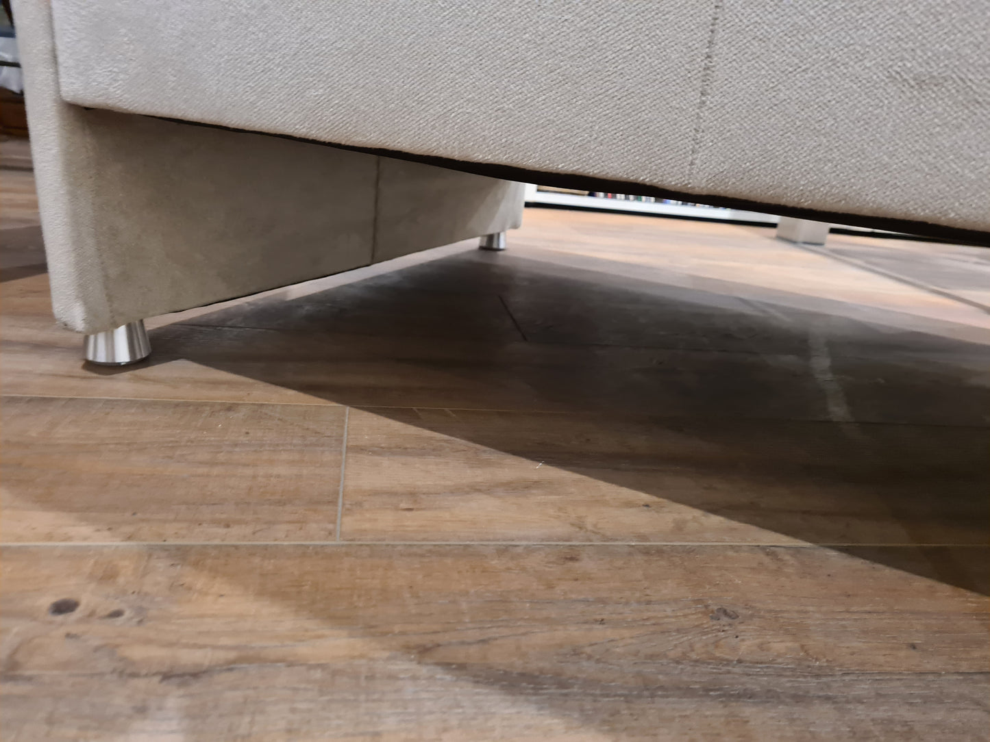 2 Sitzer Sofa Couch Stoff Designer Möbel Grau 185cm