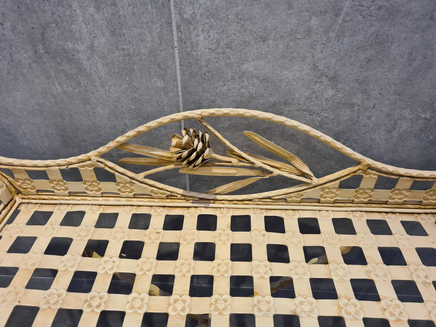 Jugendstil Tablettisch Beistelltisch Metall 75cm