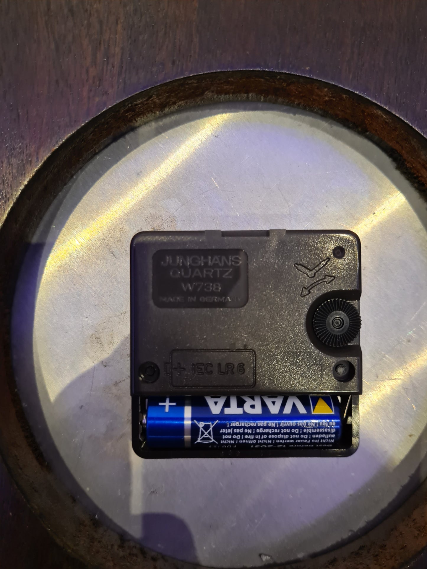 Jugendstil Wanduhr Küchenuhr von Junghans 40cm