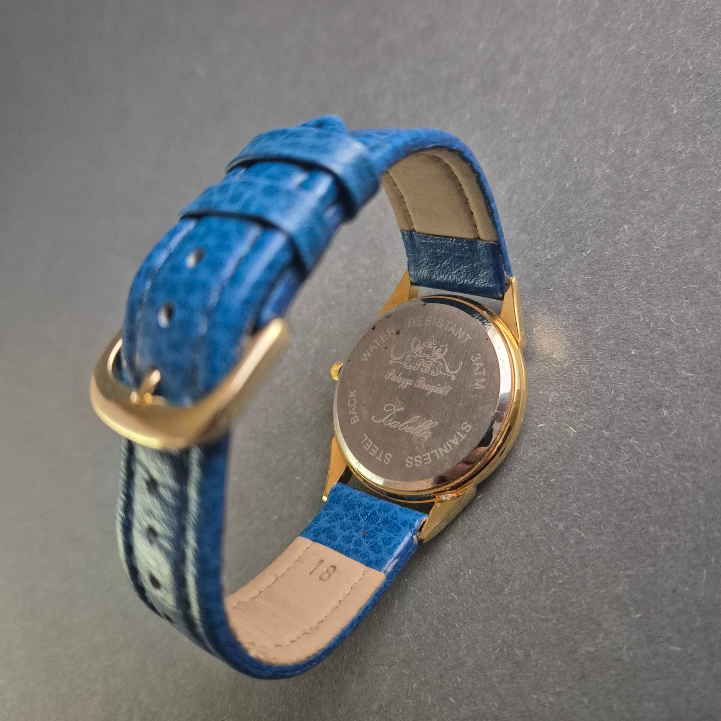 Elegante Palazzo Brugiotti Damenarmbanduhr – Blauem Lederarmband