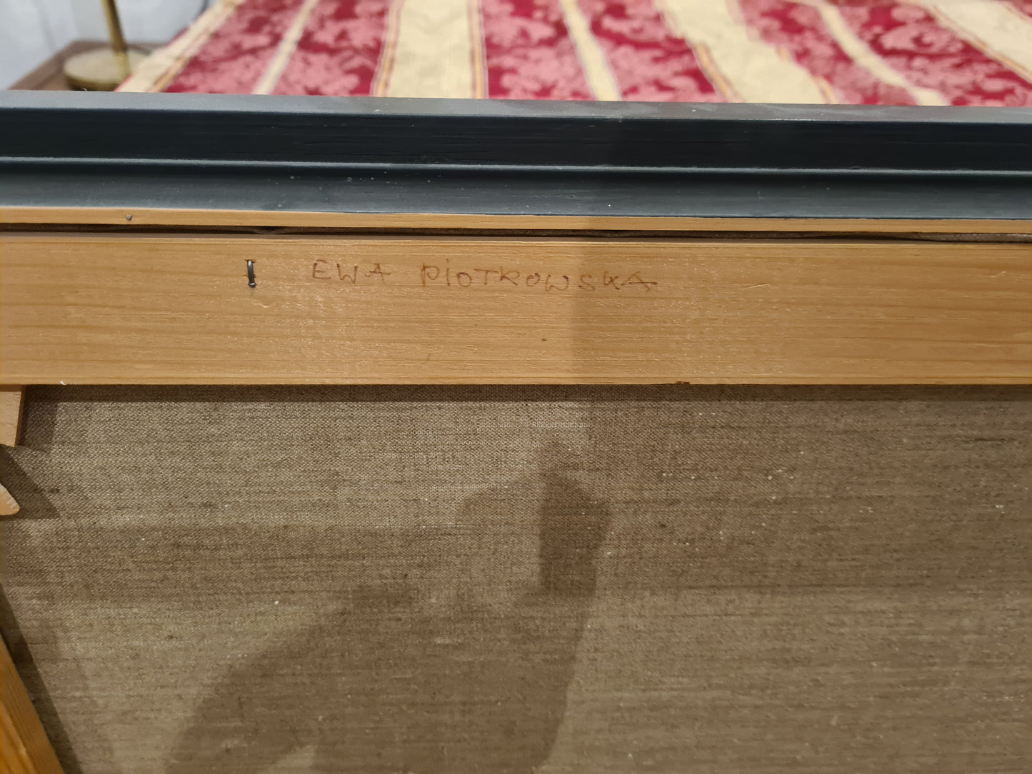 Ewa Piotrowska Öl Gemälde Landschaft Holzrahmen 87x67cm