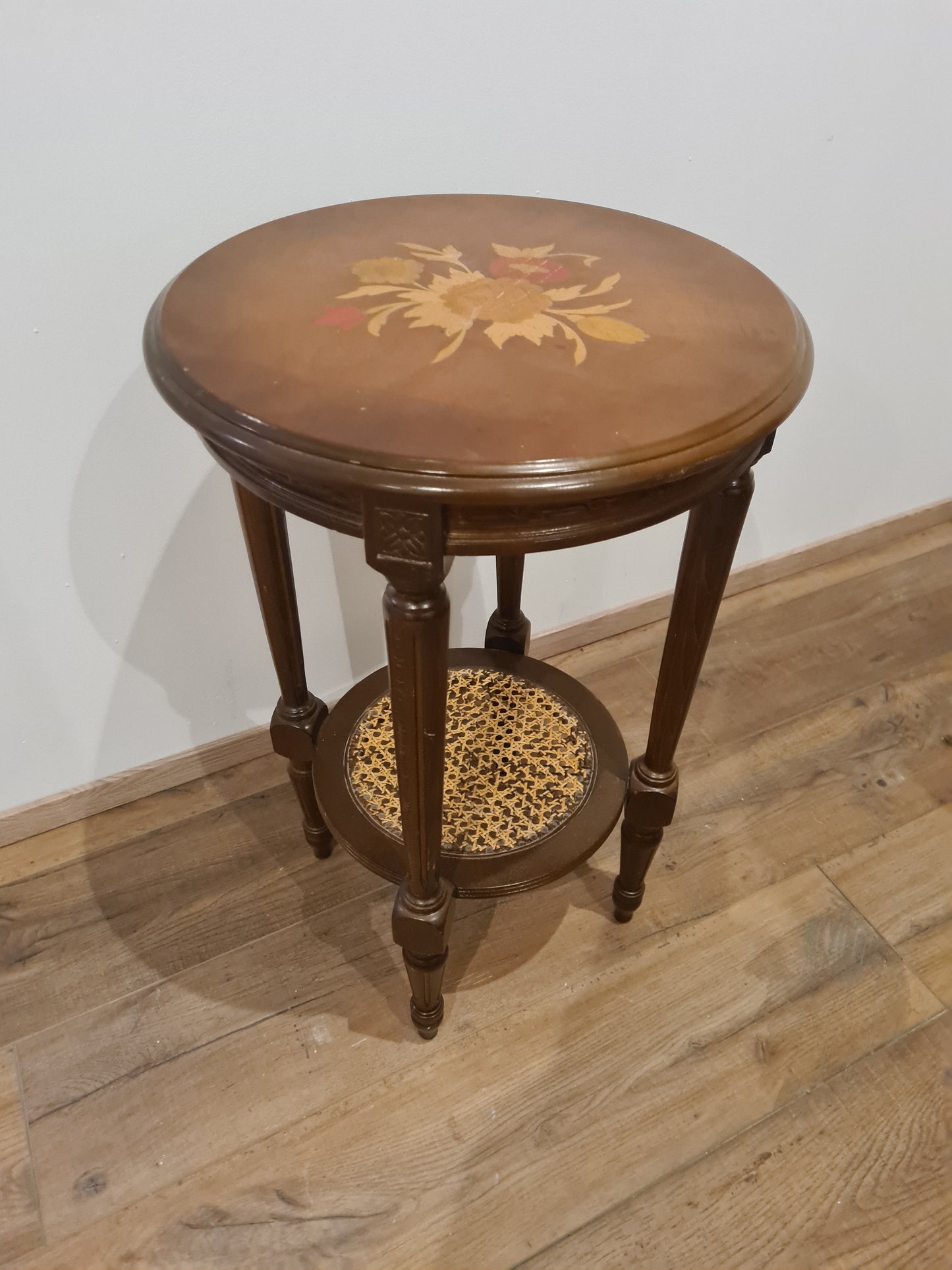 Beistelltisch Blumensäule Tisch Jugendstil Florale Motive 65cm