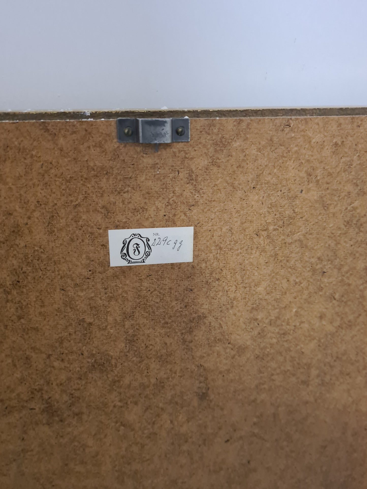 Jugendstil Spiegel vergoldet Holzrahmen Wandspiegel 110x45cm