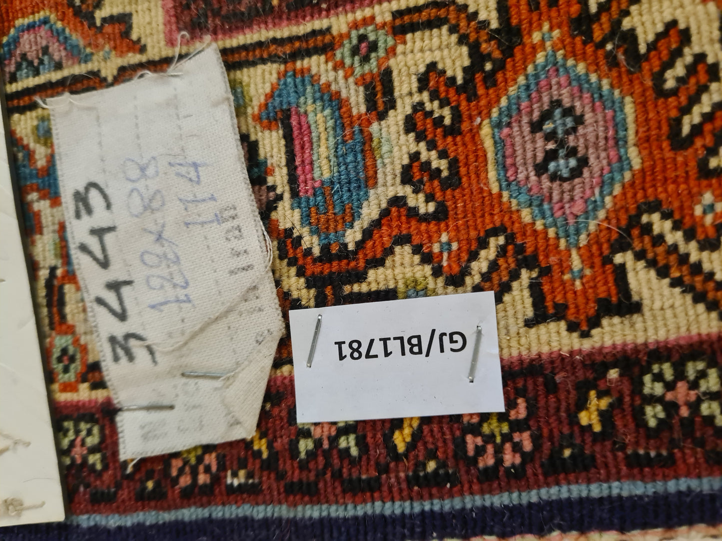 Perserteppich Orientteppich Handgeknüpfter Teppich Feiner Bidjar 135x90cm