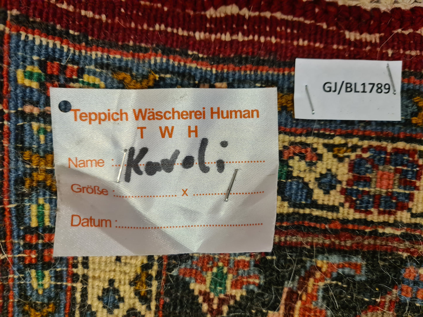 Perserteppich Orientteppich Handgeknüpfter Teppich Feiner Bidjar 212x133cm