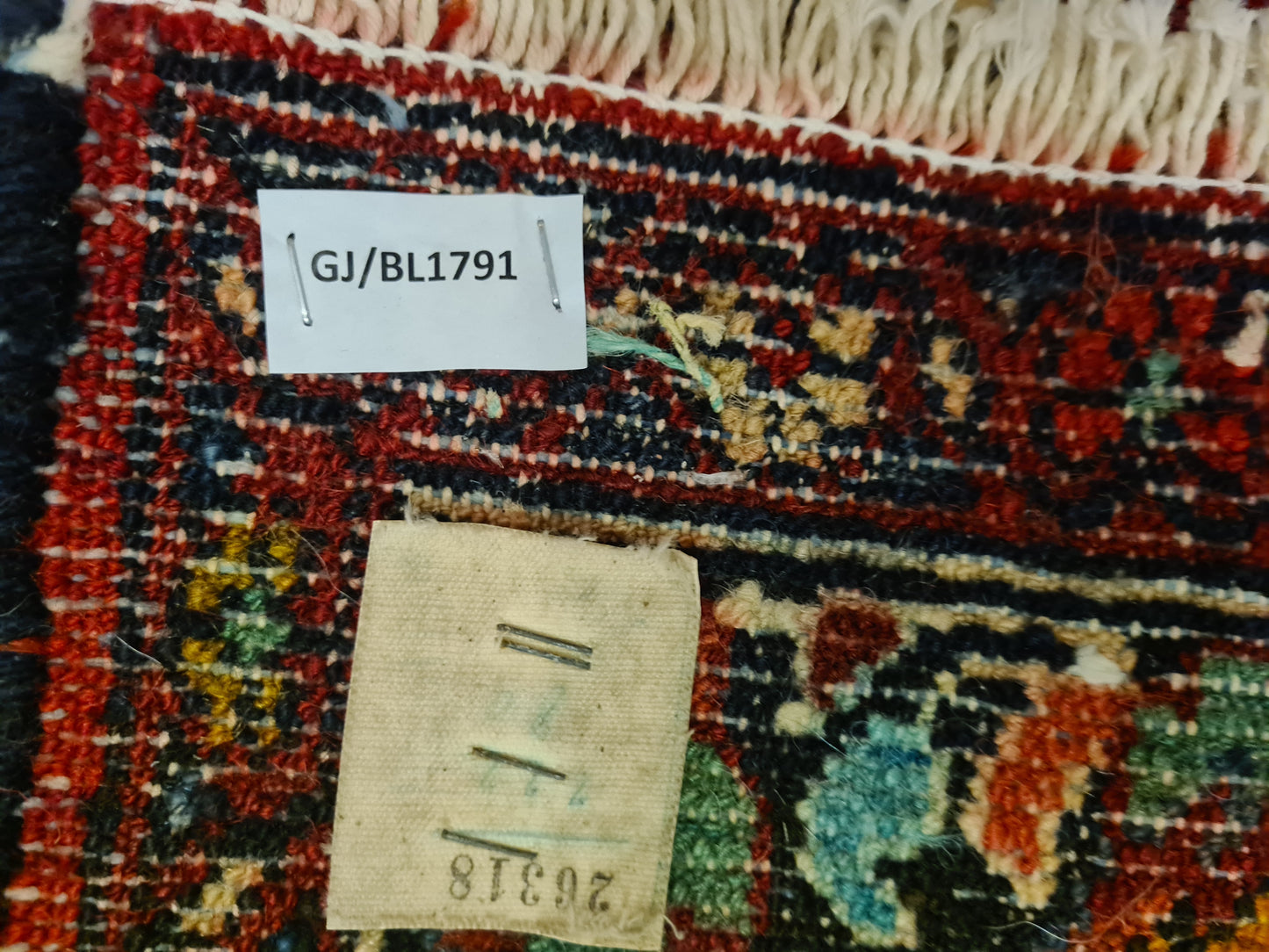 Perserteppich Orientteppich Handgeknüpfter Teppich Sarough Hamedan 223x79cm