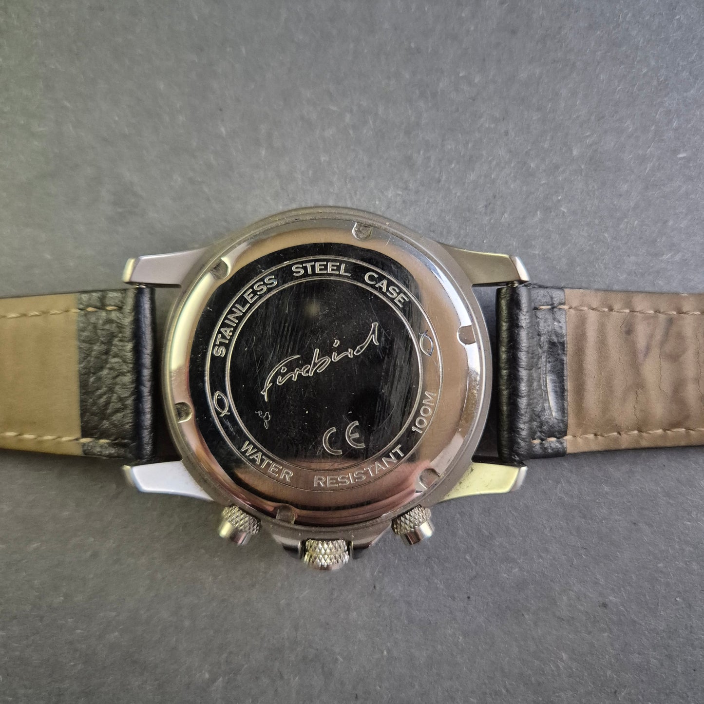 Firebird Herren-Chronograph – Robuste Sportuhr mit Lederarmband