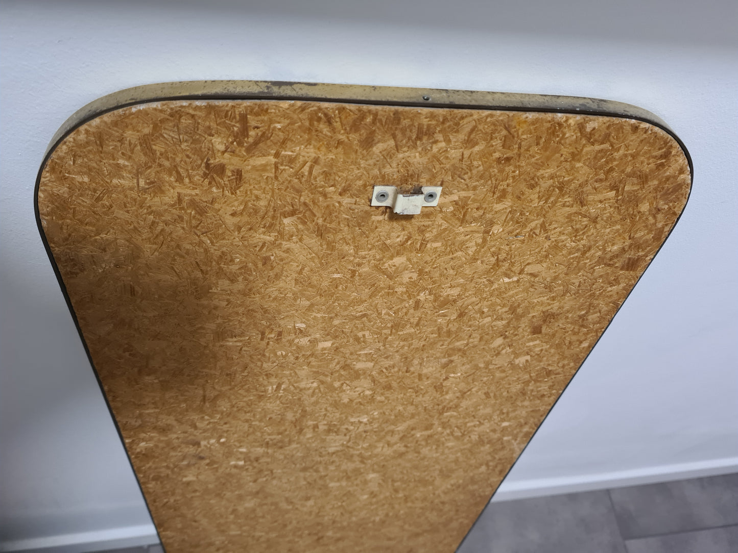 Mid-Century Spiegel Messing Goldrahmen Wandspiegel 100cm