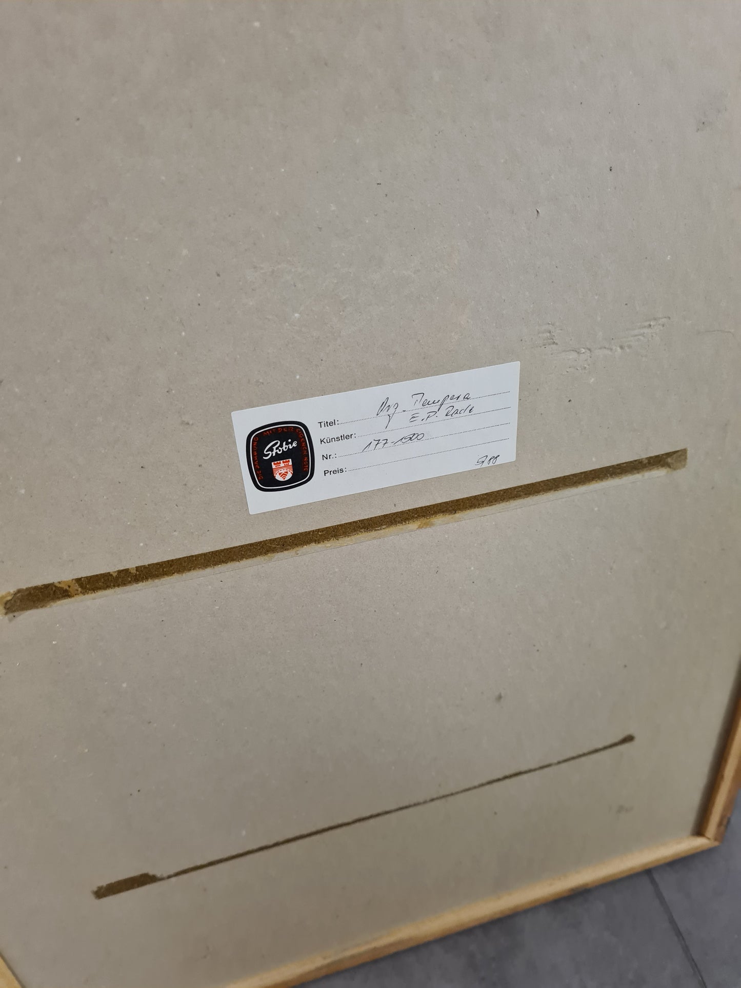 Ernst Peter Rade Original Gemälde Baumgruppe Signiert 63x53cm