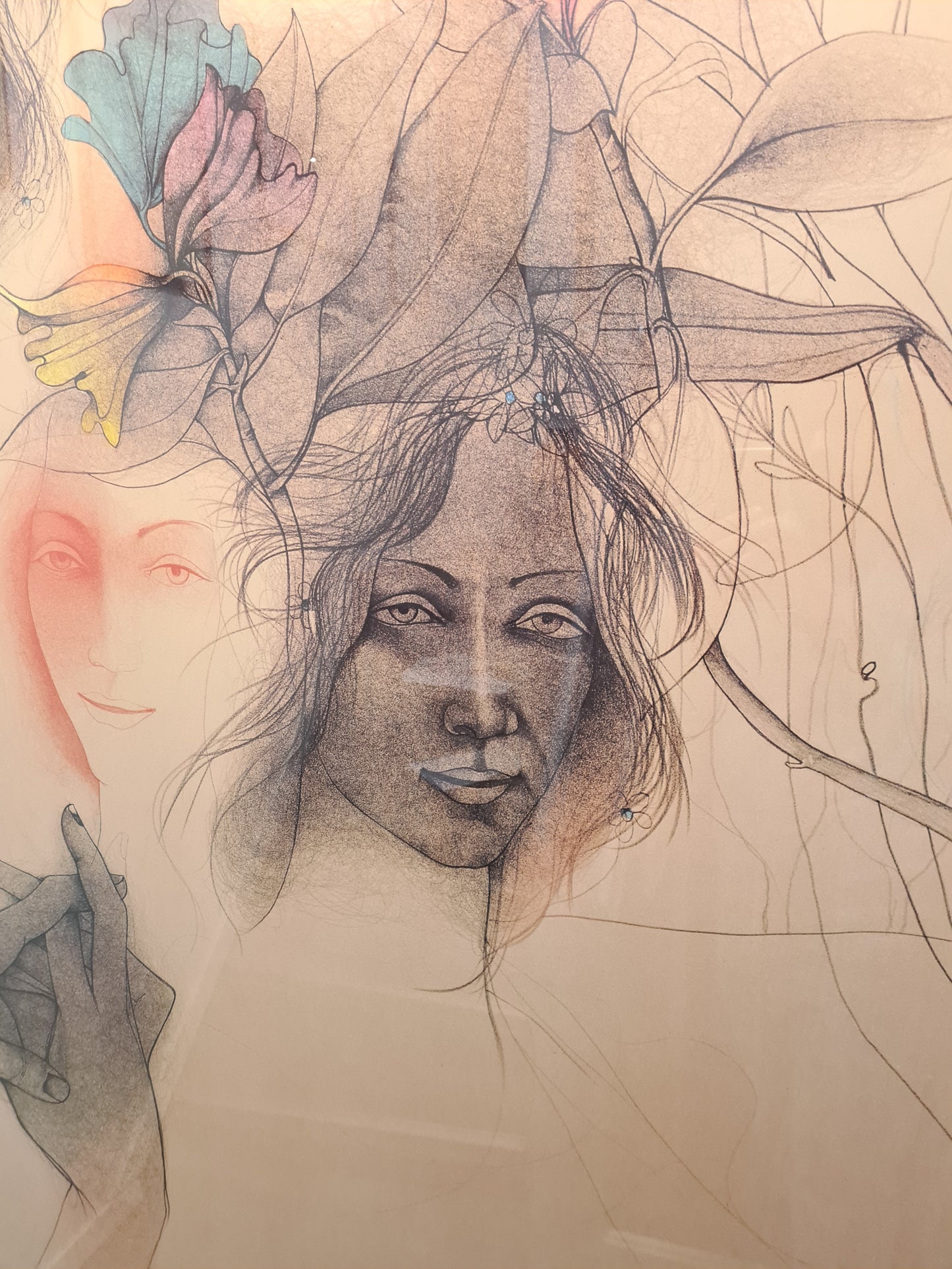 Bruno Bruni (geb. 1935) Große Lithographie Handsigniert Unikat 147x112cm